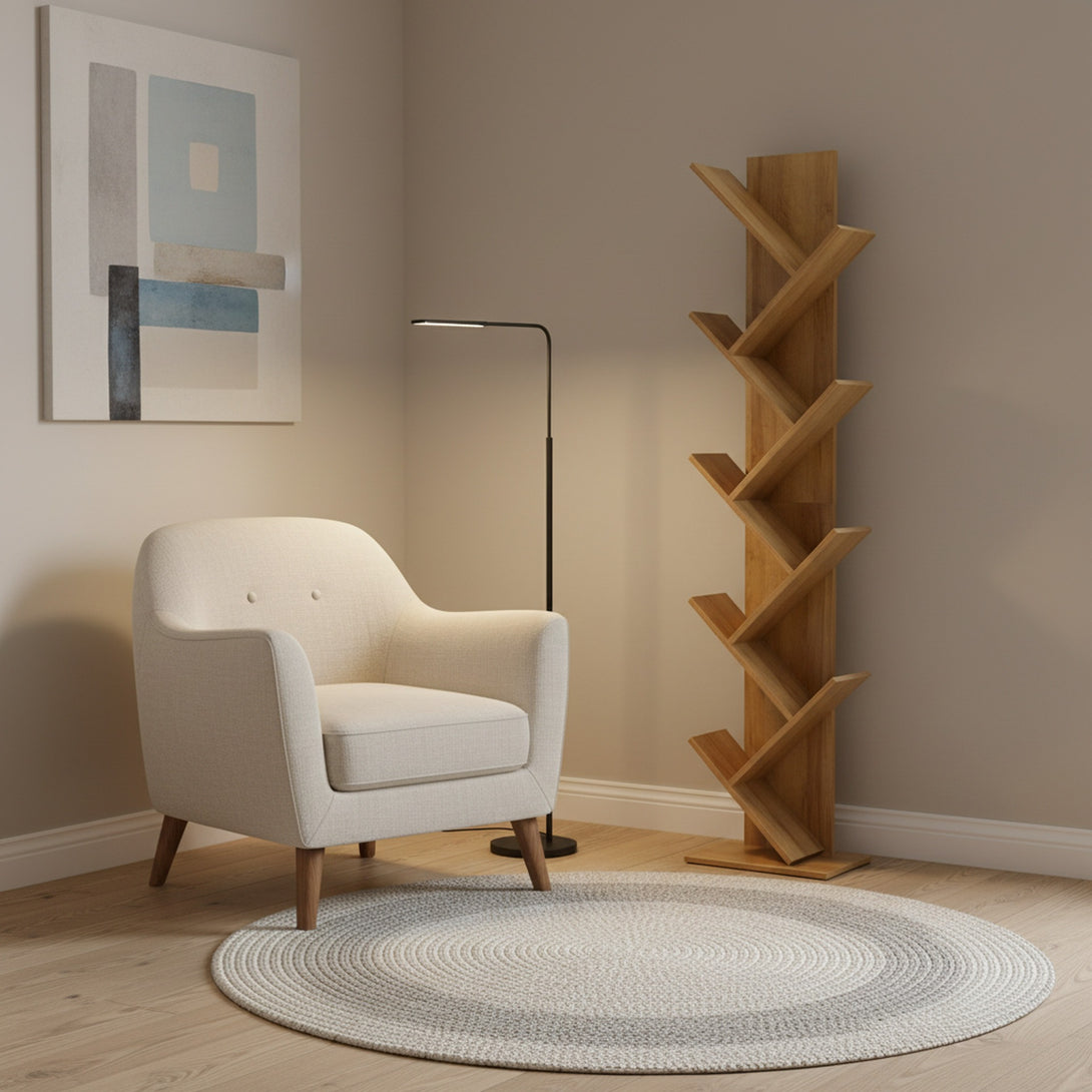 Koru 8 Tier Tree Bookshelf - Oak