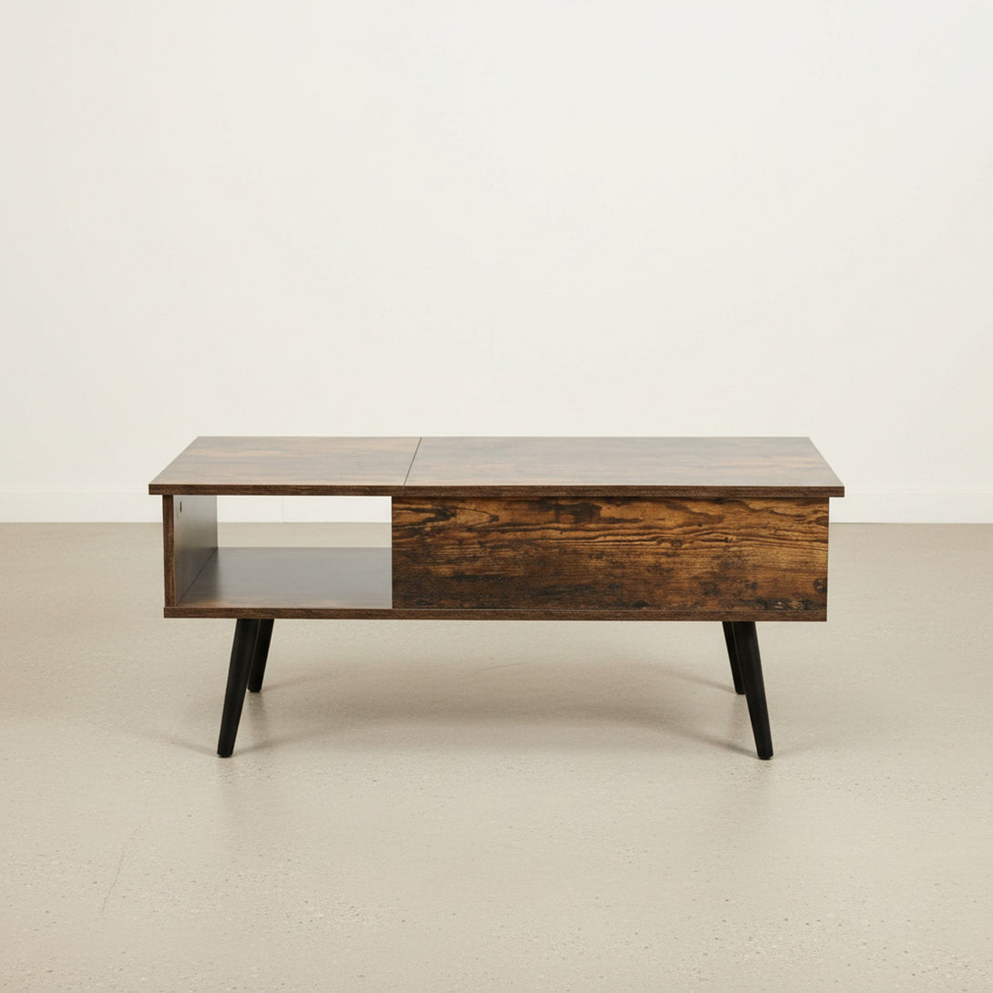 Elevate Lift Top Coffee Table - Rustic Brown