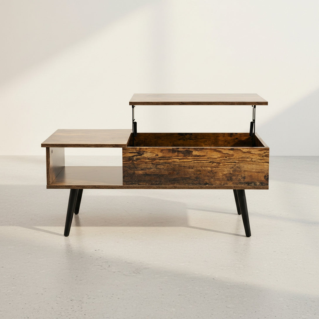 Elevate Lift Top Coffee Table - Rustic Brown