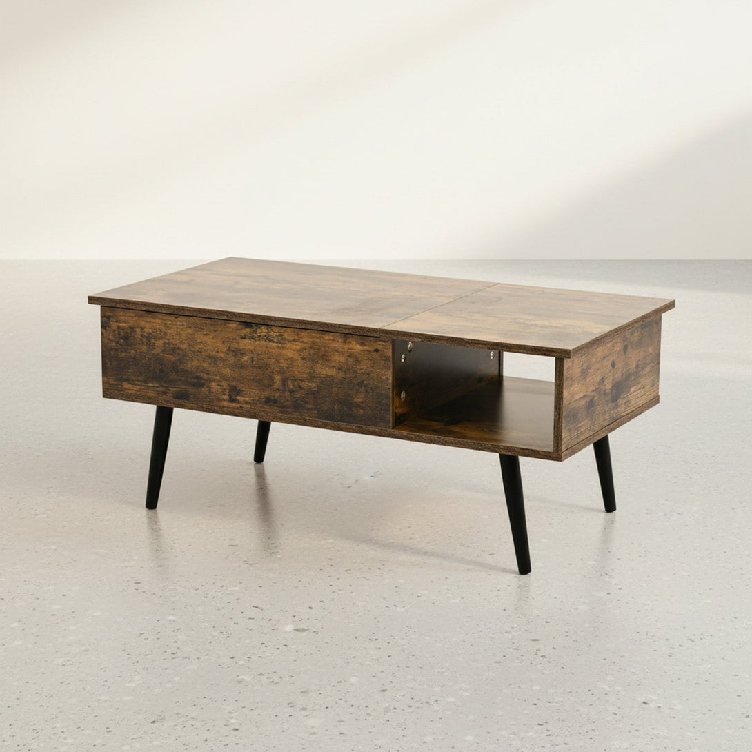 Elevate Lift Top Coffee Table - Rustic Brown
