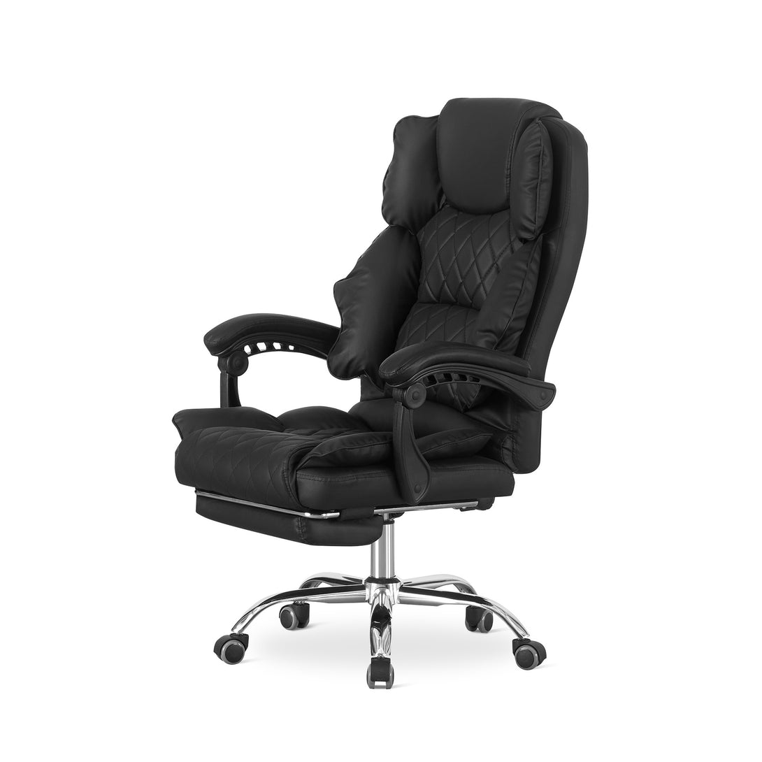 Collin Office Chair with Footrest - Black