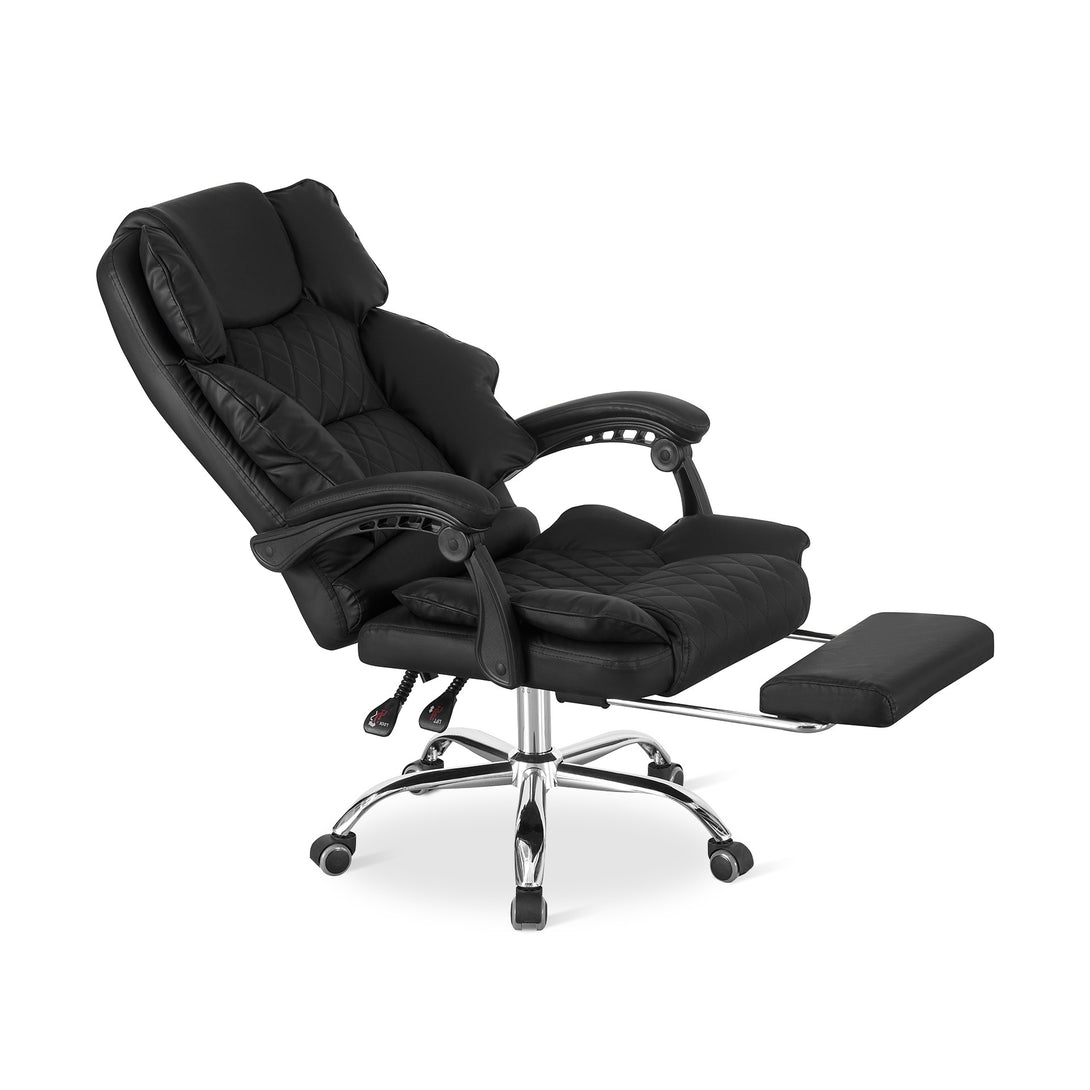 Collin Office Chair with Footrest - Black