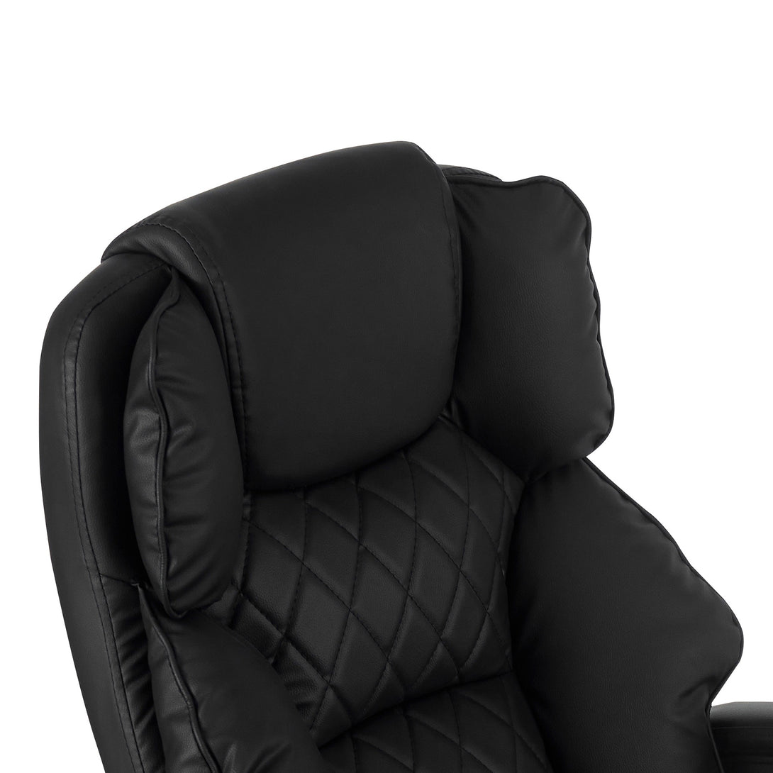 Collin Office Chair with Footrest - Black