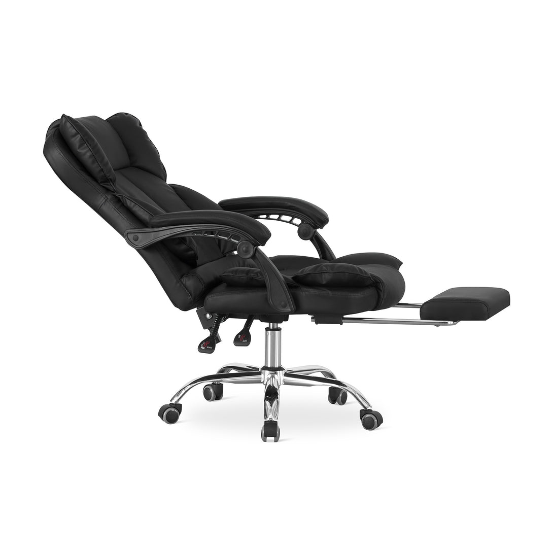 Paxton Office Chair with Footrest - Black