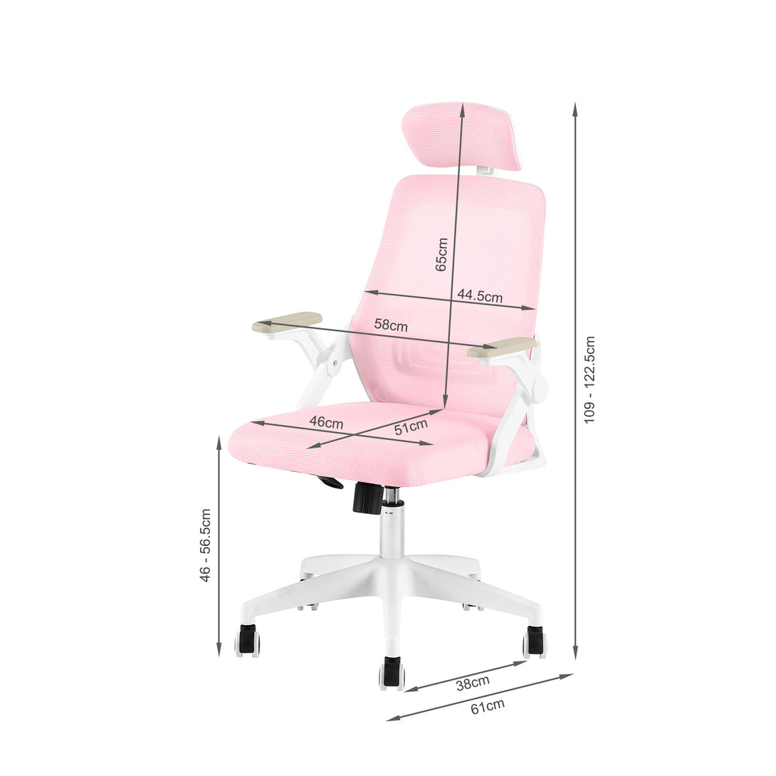 Jalen Office Chair - Pink 