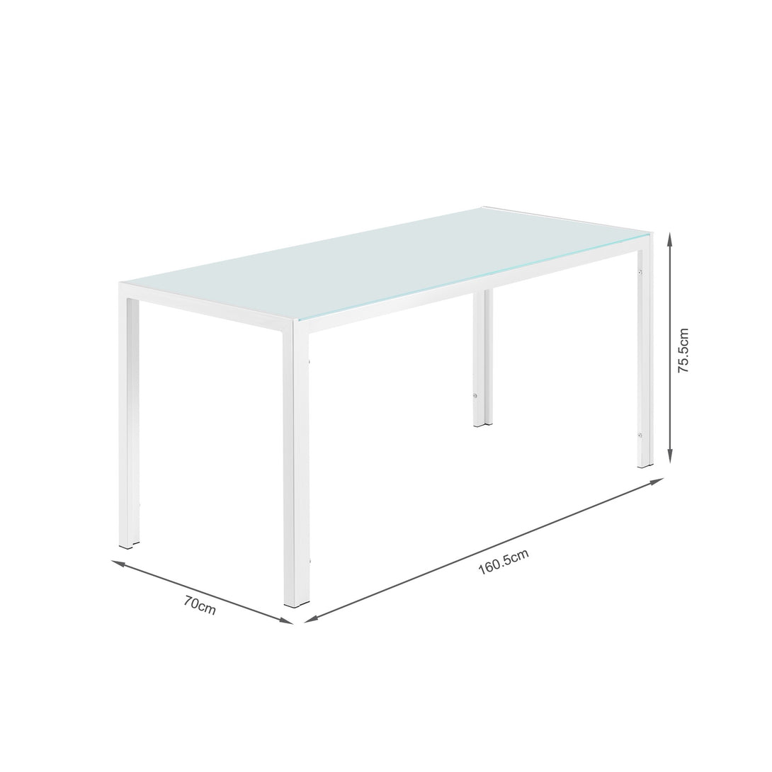 Samuel 7 Piece 1.6m Dining Set - White