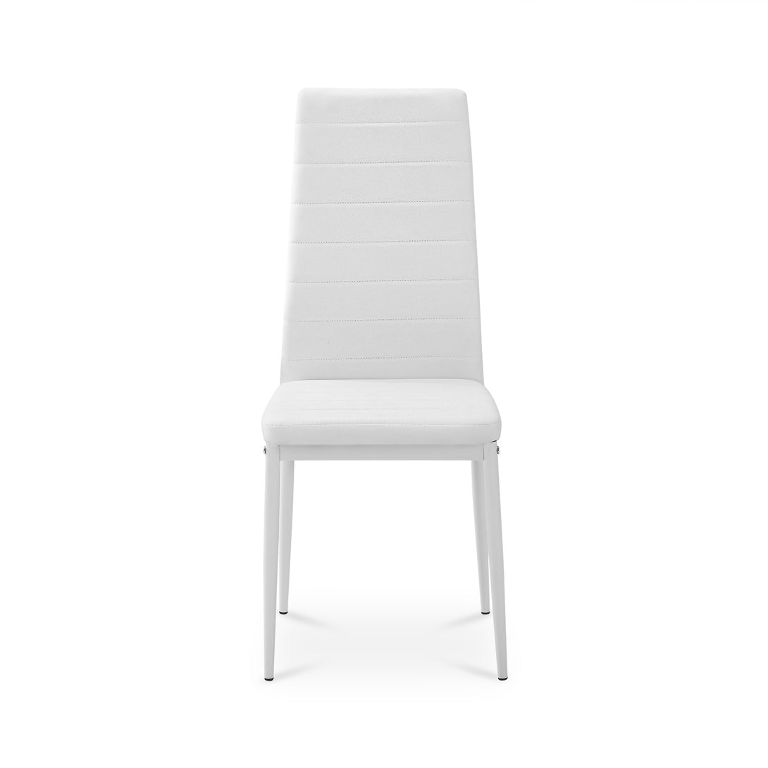 Ethan PU Leather Dining Chair - Set of 4 - White