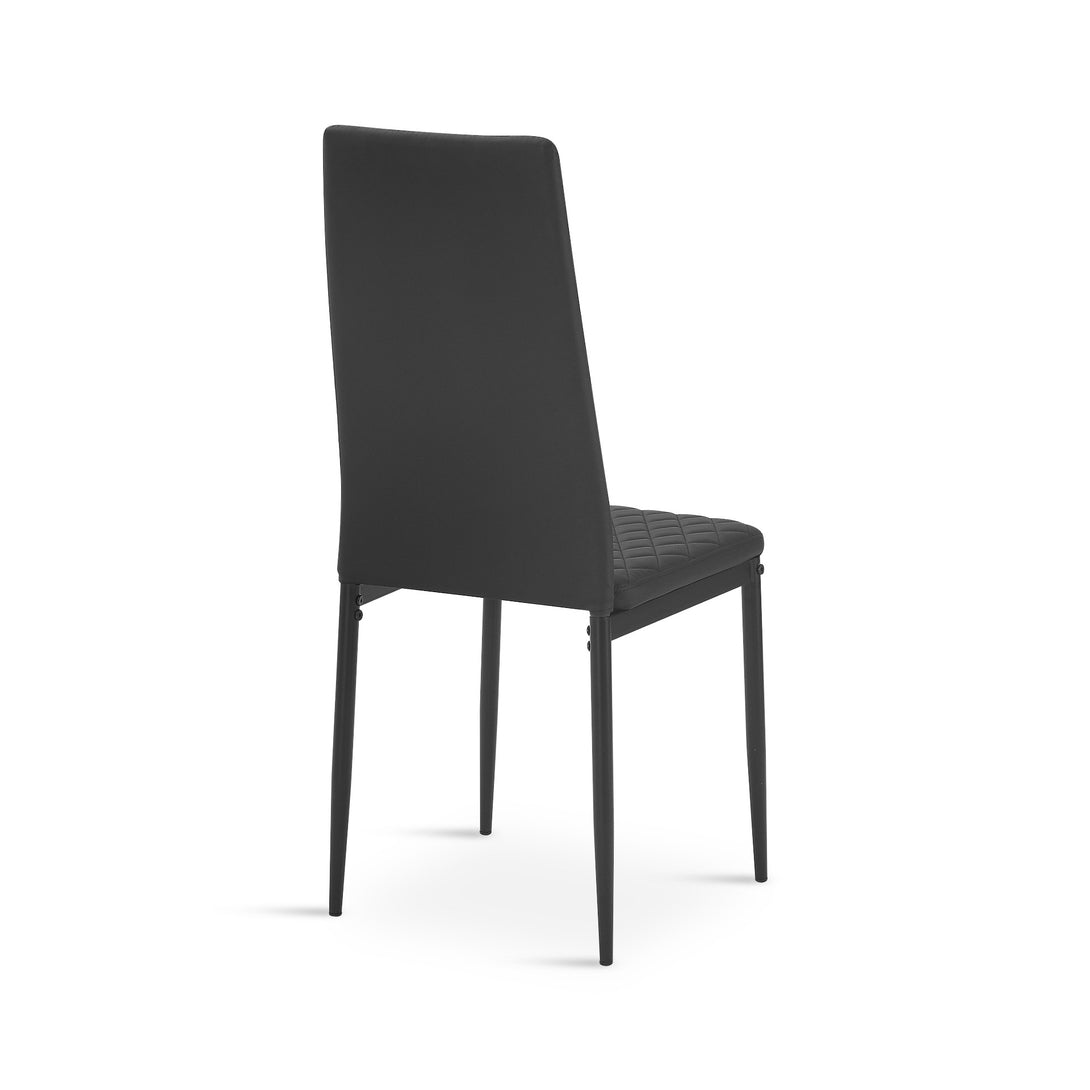 Fusion Diamond Chair- Set of 4 - Black