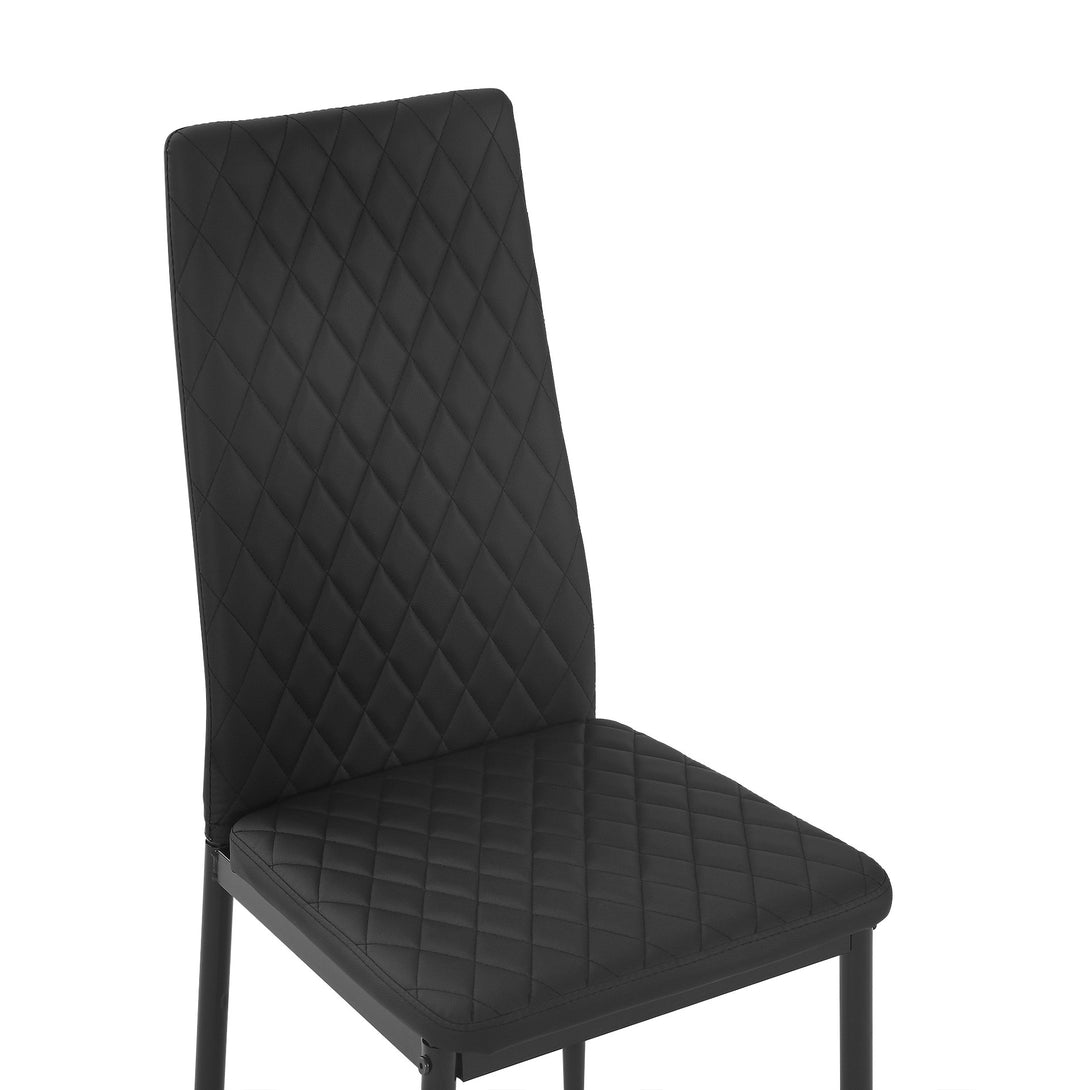 Fusion Diamond Chair- Set of 4 - Black