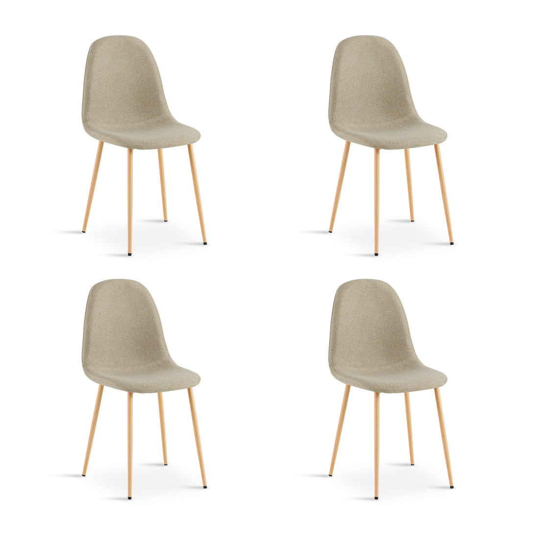 Arlo Linen Dining Chair - Set of 4 - Beige