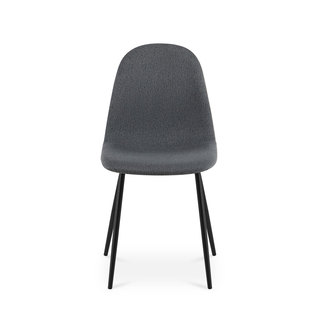 Arlo Linen Dining Chair - Set of 4 - Dark Grey
