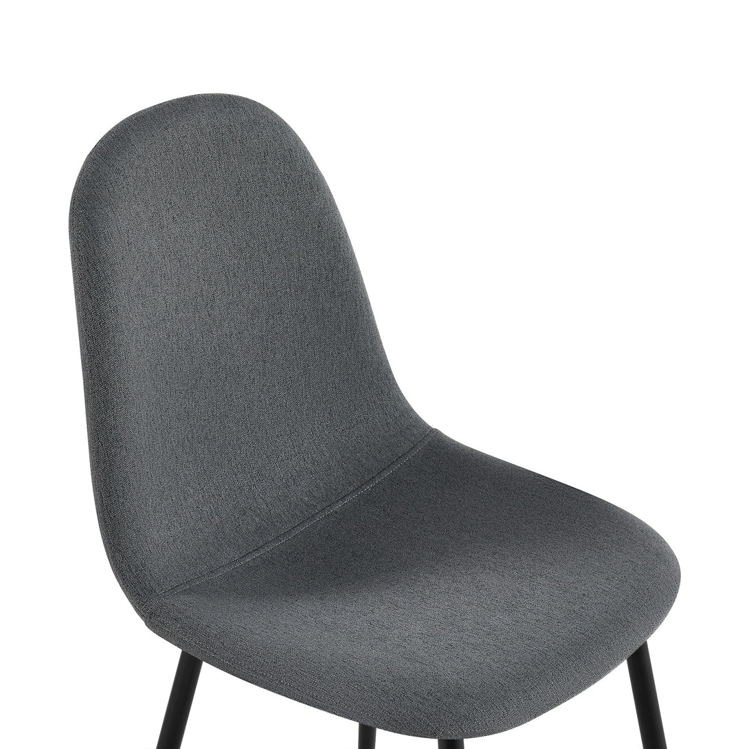 Arlo Linen Dining Chair - Set of 4 - Dark Grey