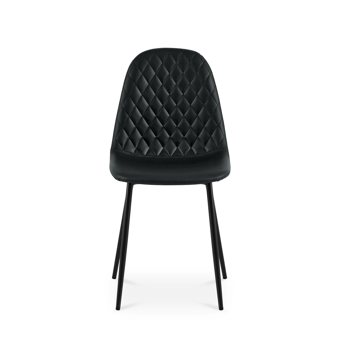 Varo PU Dining Chair - Set of 4 - Black