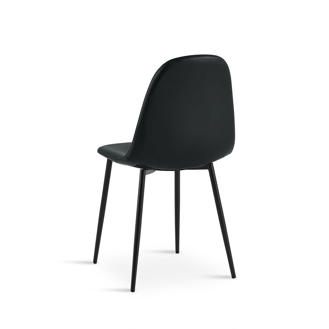 Varo PU Dining Chair - Set of 4 - Black