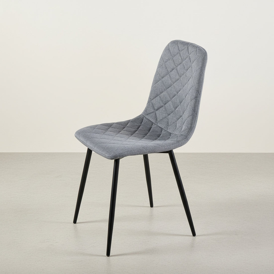 Fika Linen Dining Chair - Set of 4 - Grey