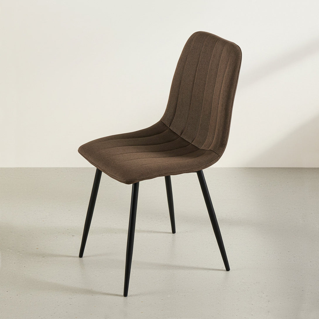 Holland Fabric Dining Chair - Set of 4 - Brown