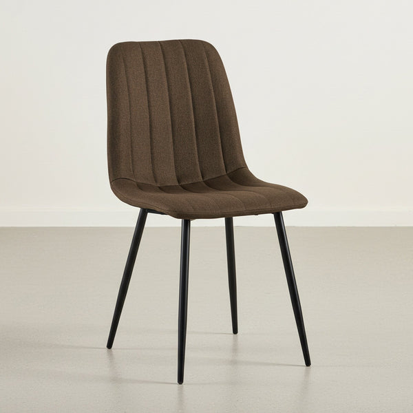 Holland Fabric Dining Chair - Set of 4 - Brown