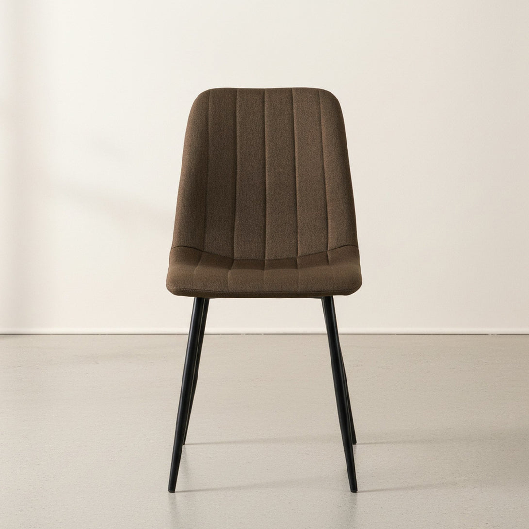 Holland Fabric Dining Chair - Set of 4 - Brown