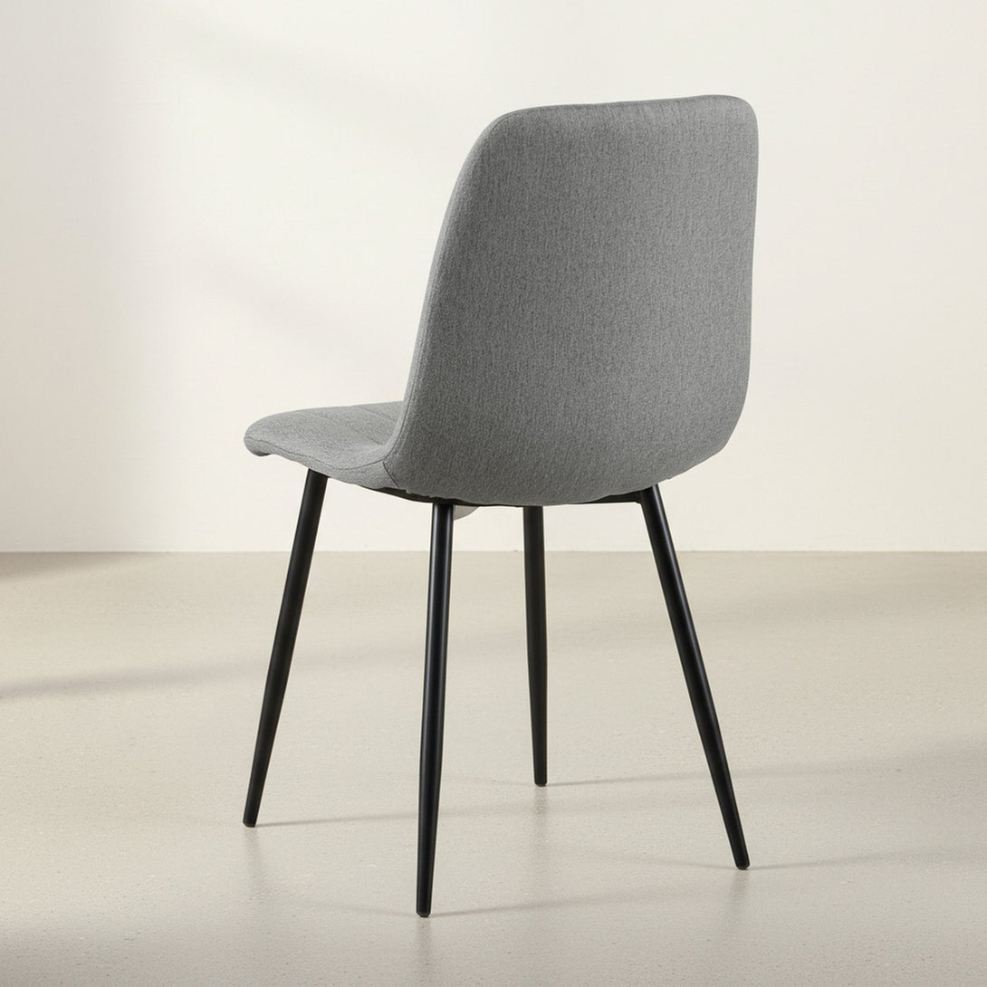 Holland Fabric Dining Chair - Set of 4 - Grey