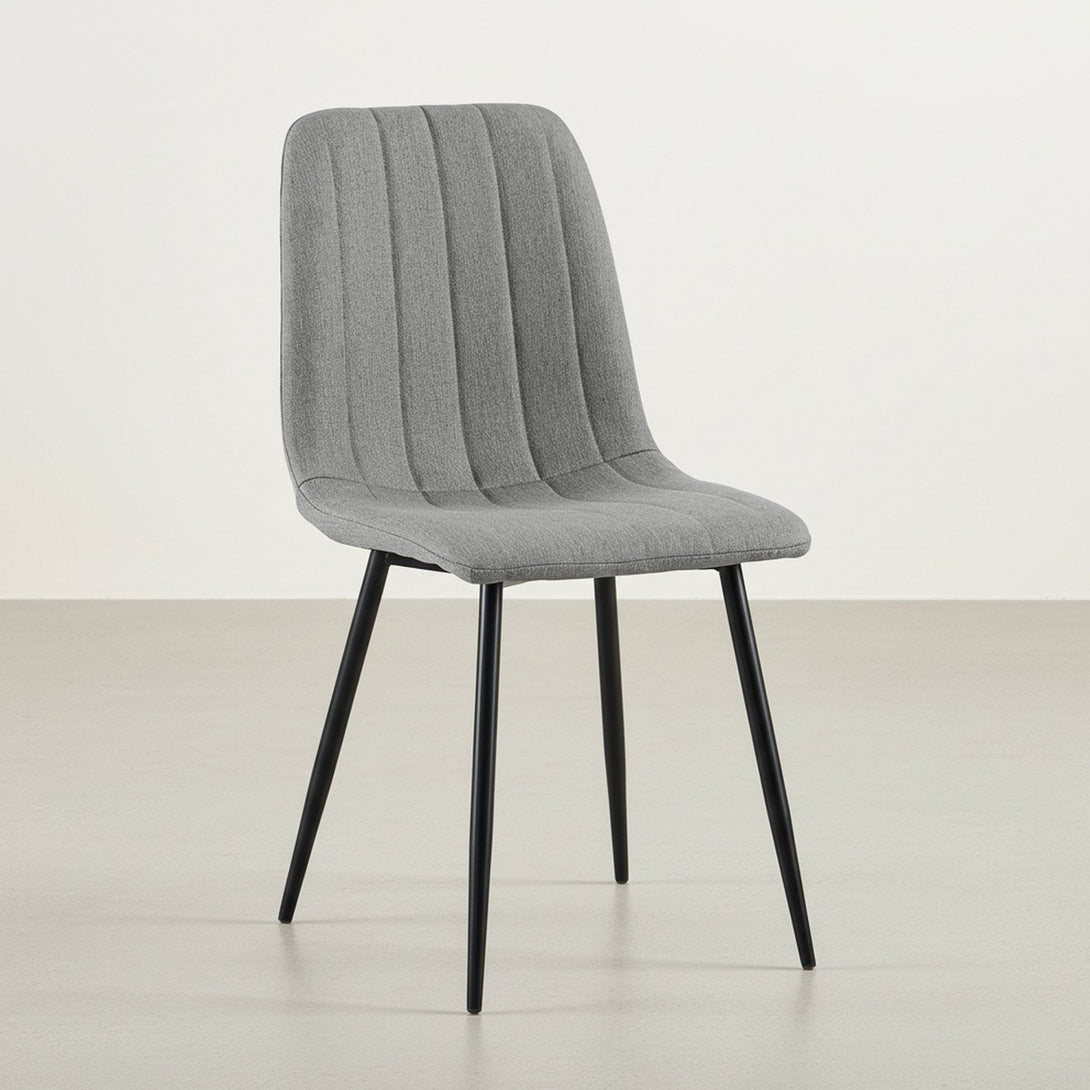 Holland Fabric Dining Chair - Set of 4 - Grey