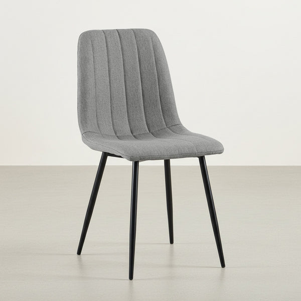 Holland Fabric Dining Chair - Set of 4 - Grey