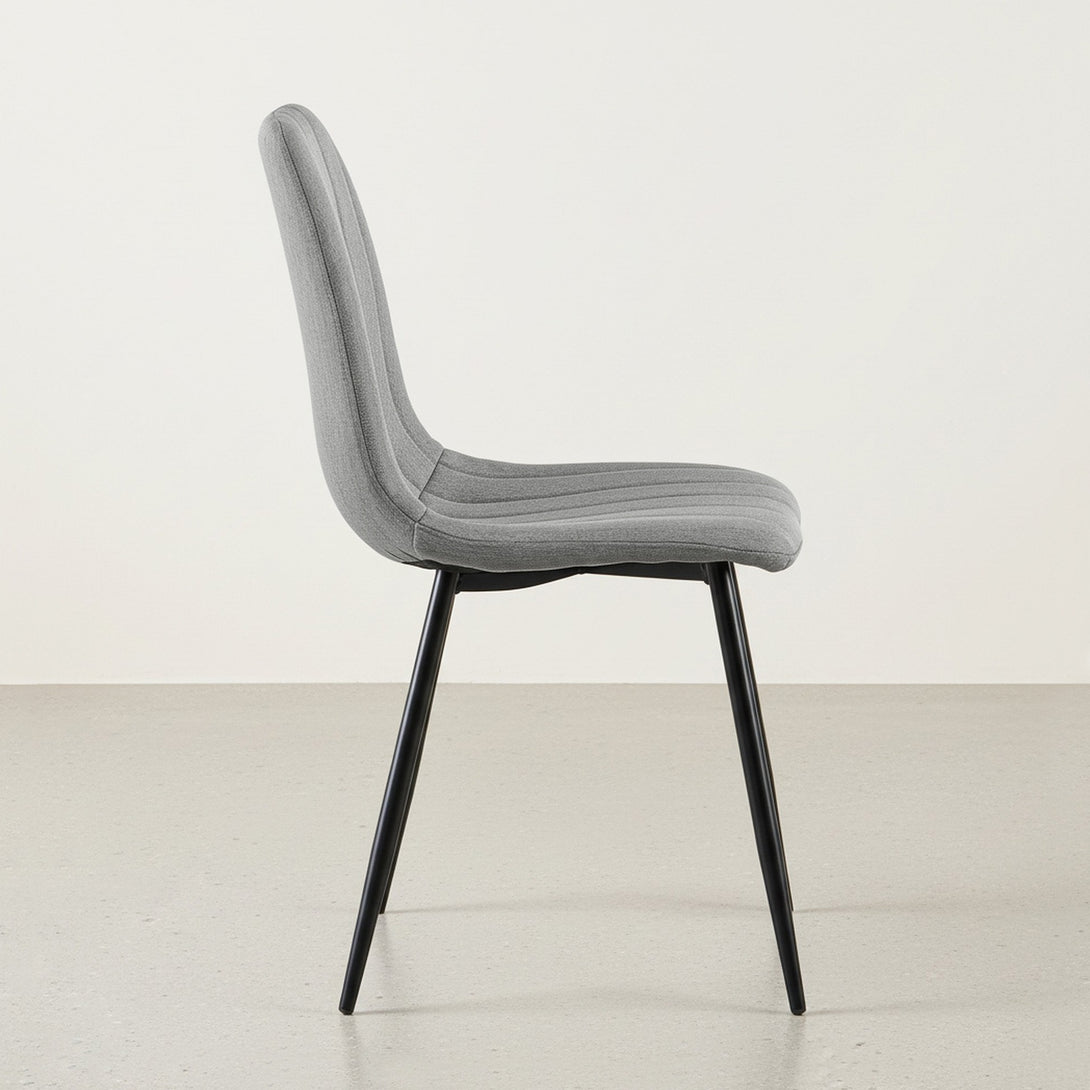 Holland Fabric Dining Chair - Set of 4 - Grey