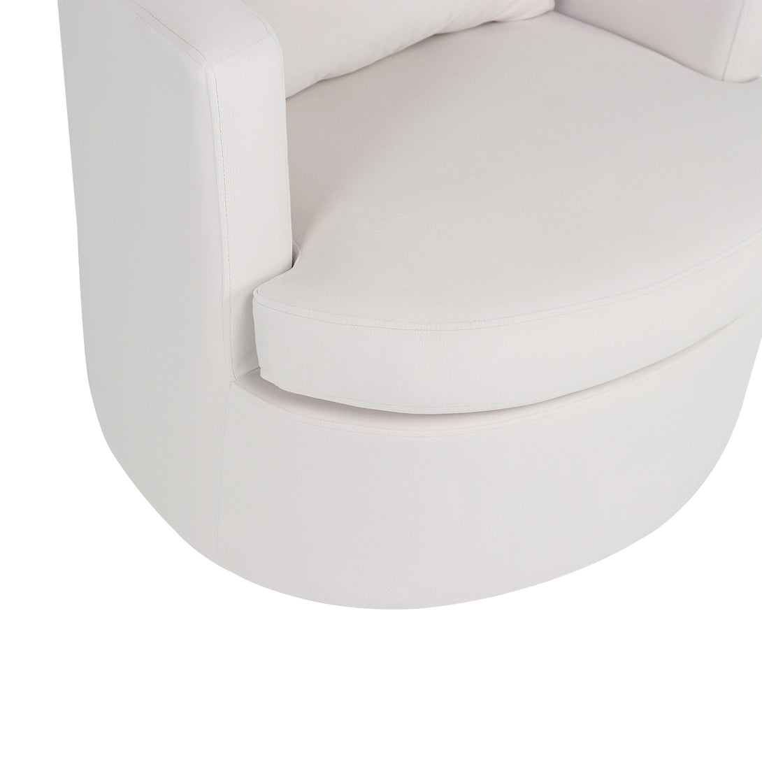 Luva Velvet Swivel Sofa Chair - Cream