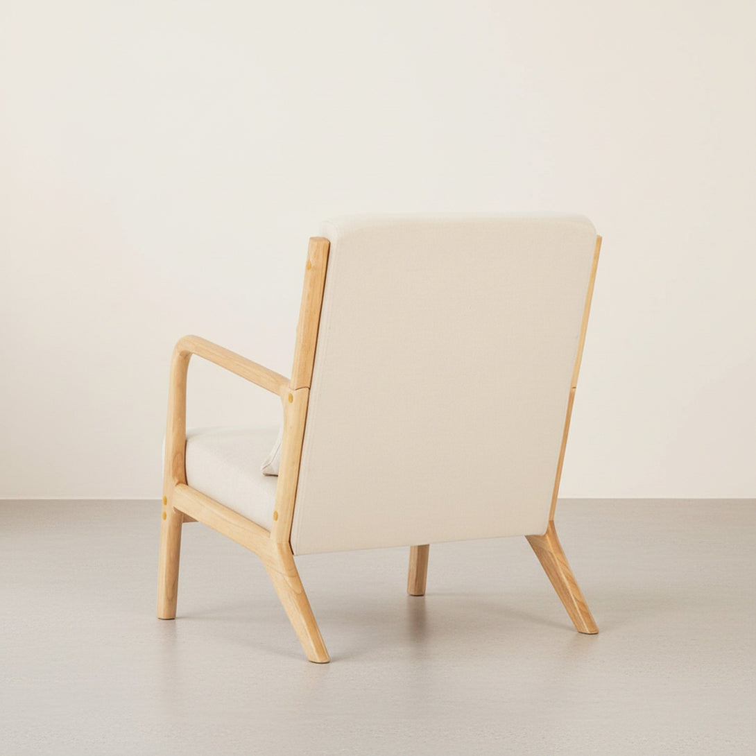 Taru Velvet Armchair - Beige