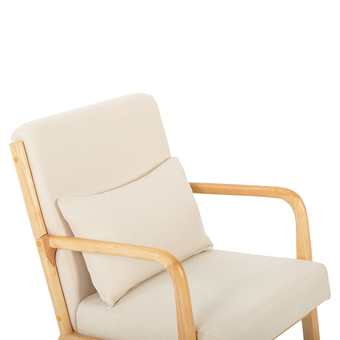 Taru Velvet Armchair - Beige