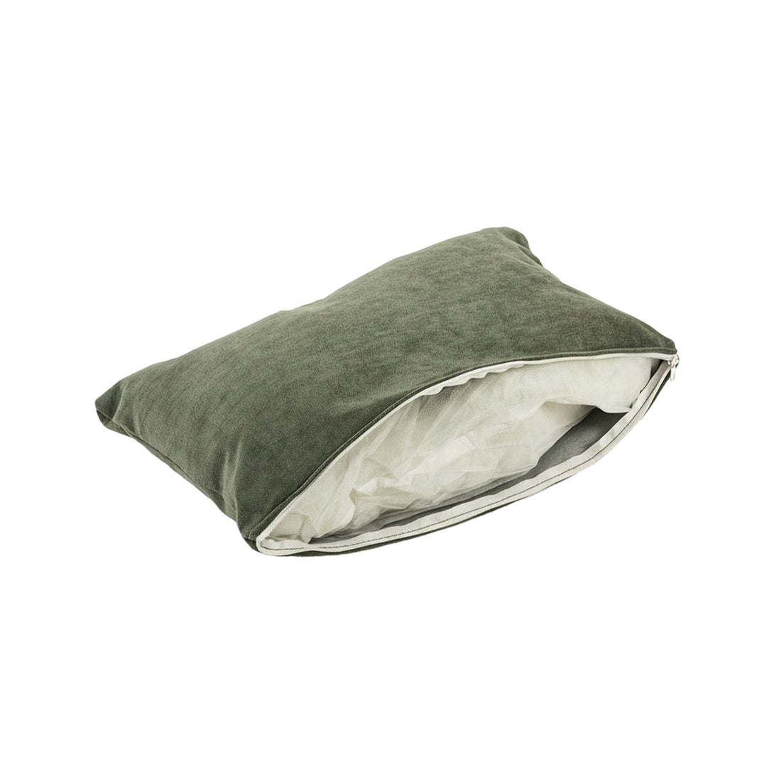 Taru Linen Armchair - Dark Green