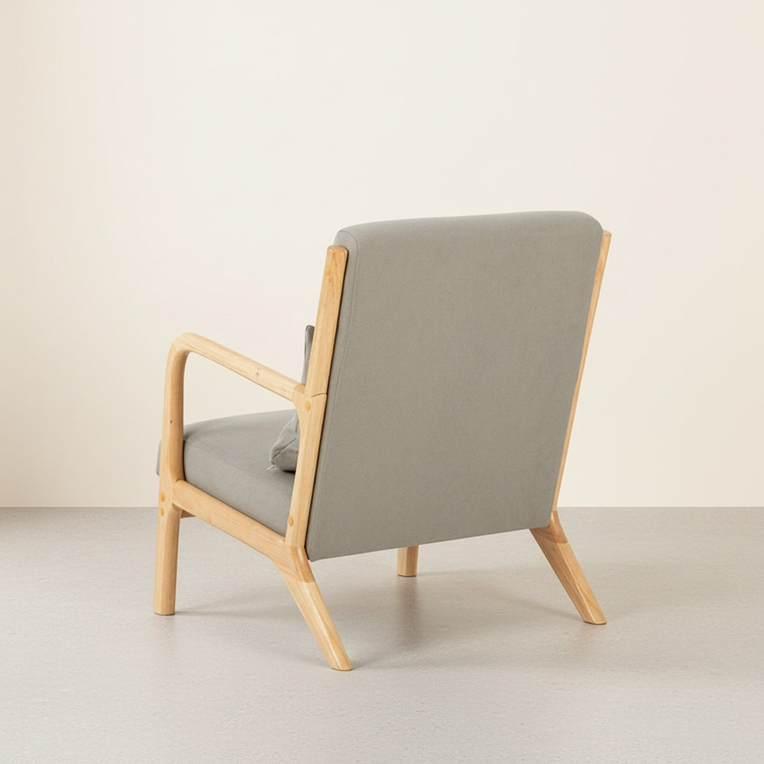 Taru Velvet Armchair - Grey