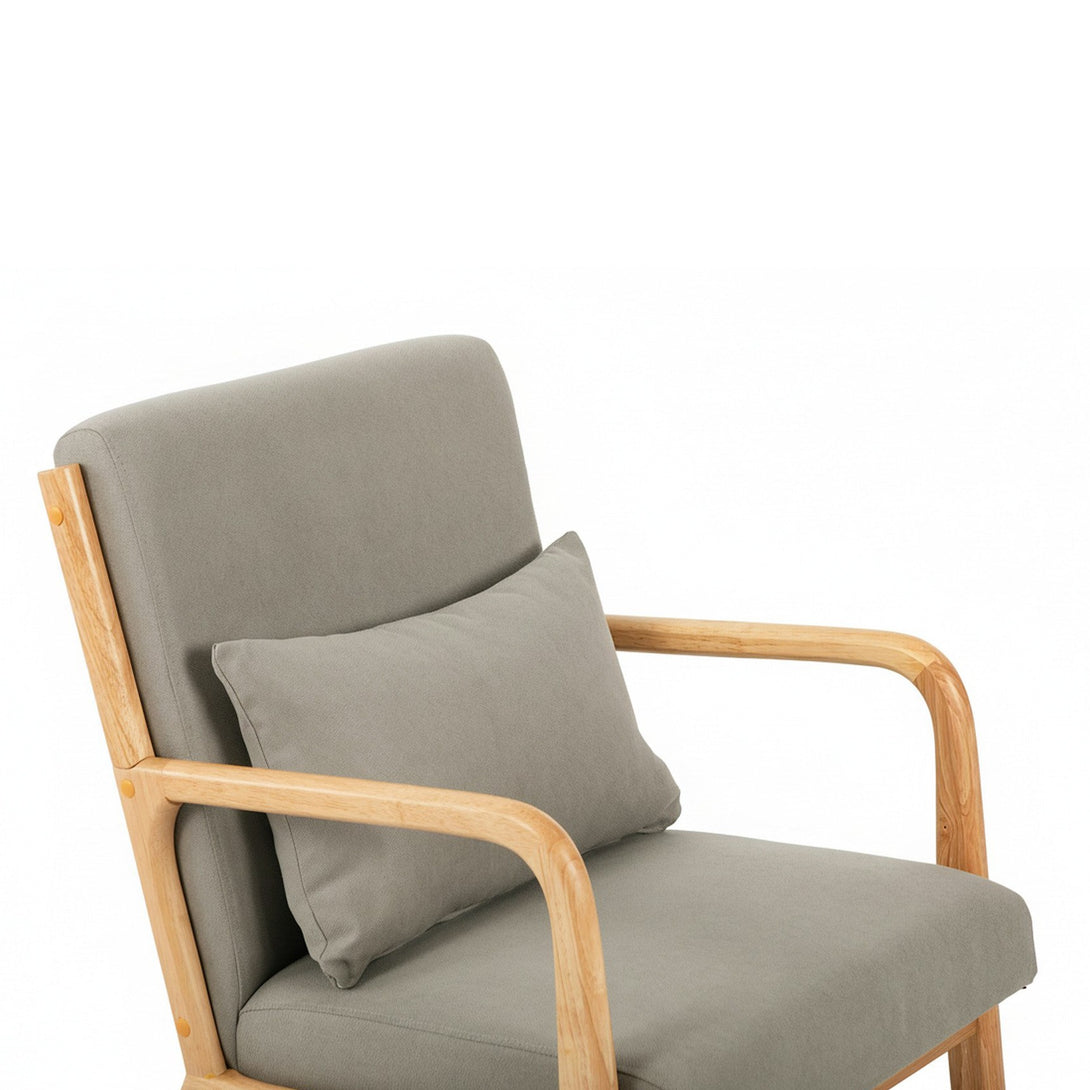 Taru Velvet Armchair - Grey