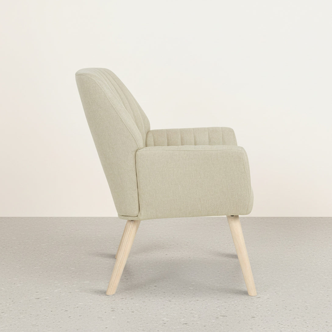 Niva Linen Armchair - Linen Beige