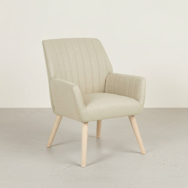 Niva Linen Armchair - Linen Beige