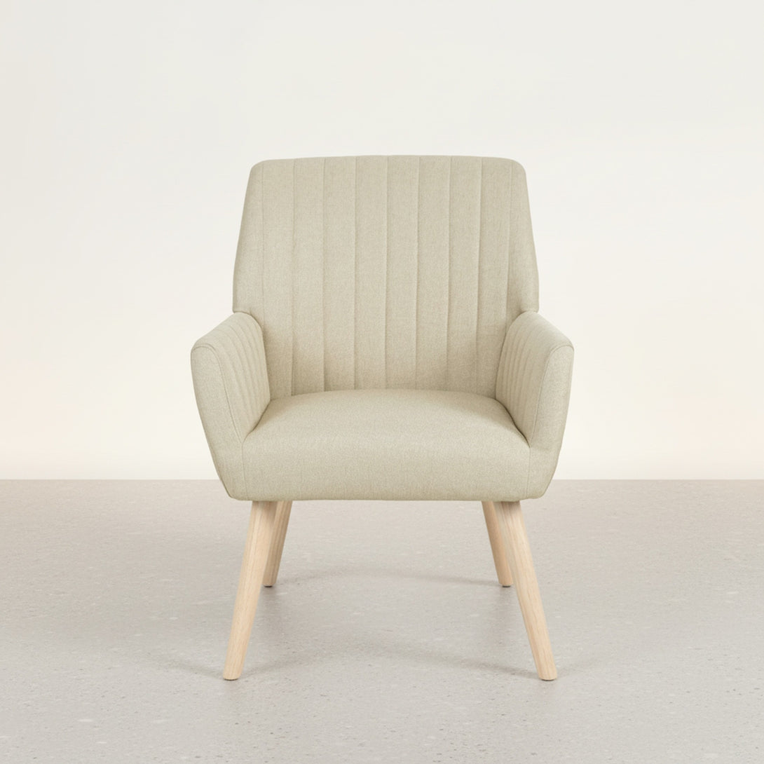 Niva Linen Armchair - Linen Beige