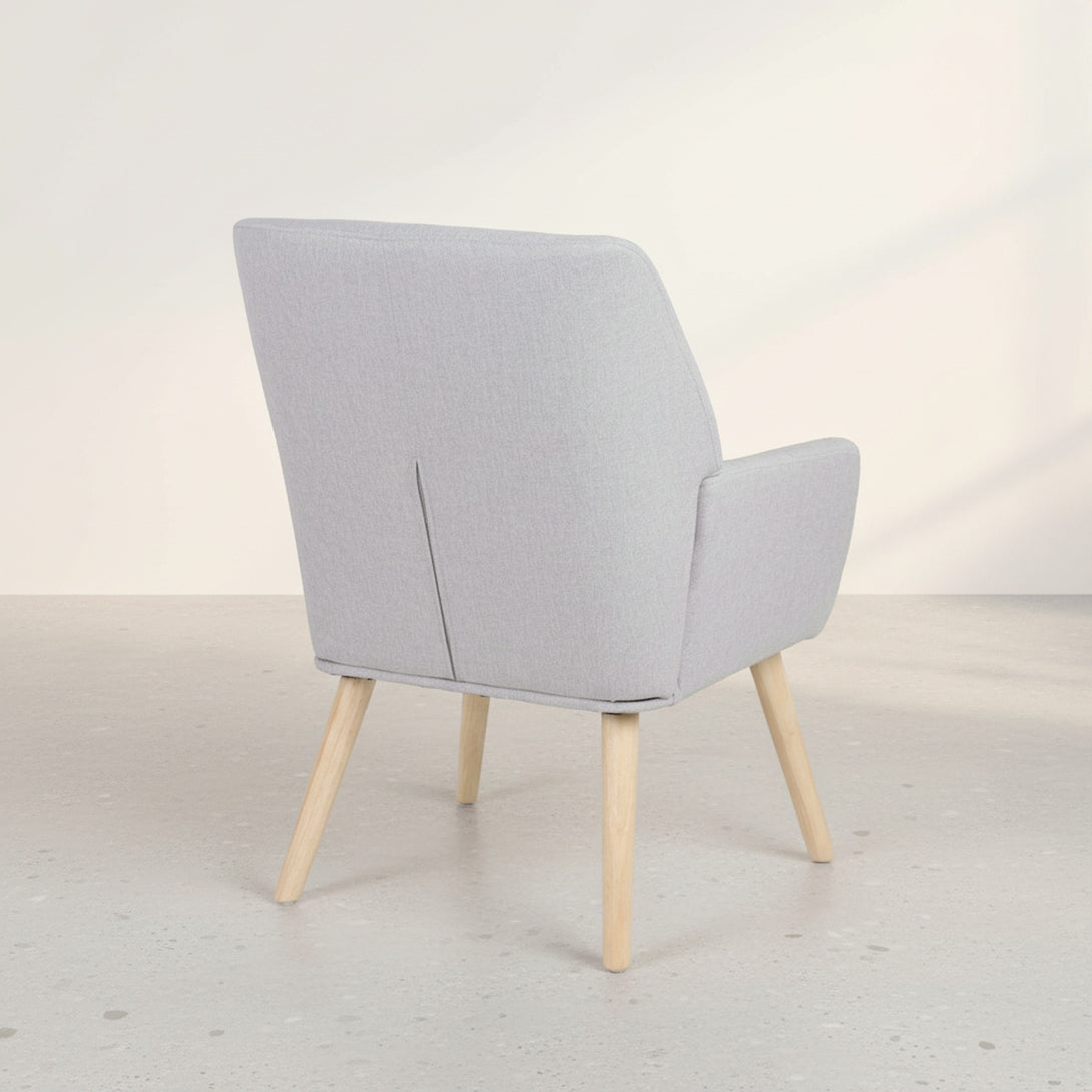 Niva Linen Armchair - Light Grey