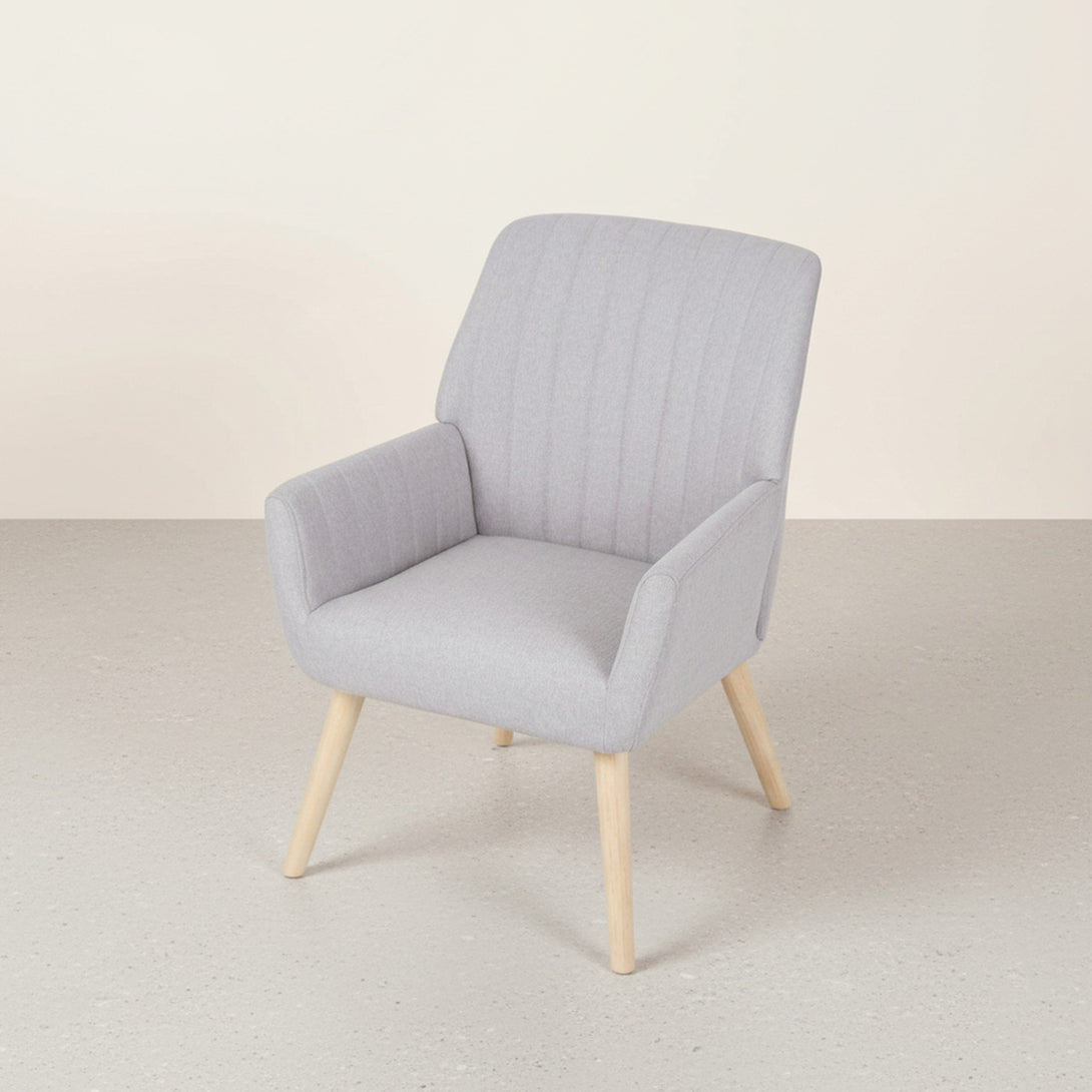 Niva Linen Armchair - Light Grey