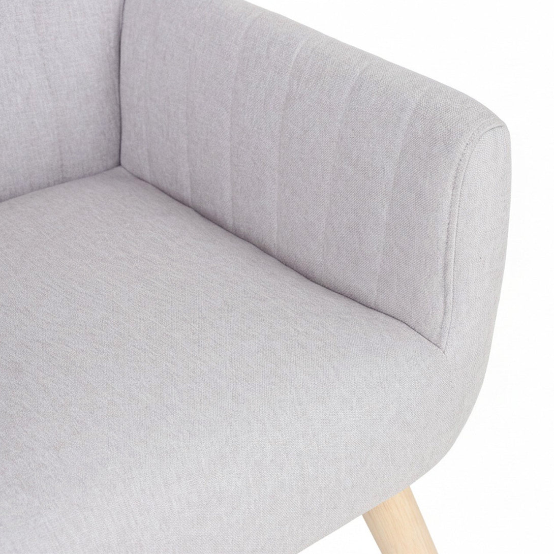 Niva Linen Armchair - Light Grey