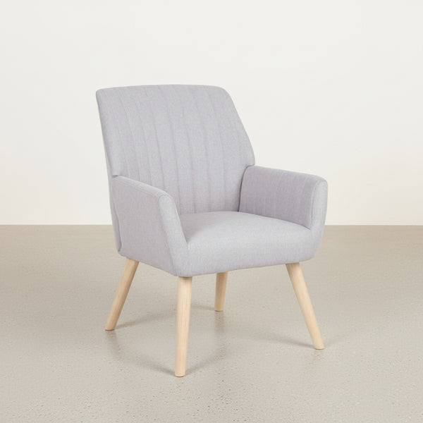 Niva Linen Armchair - Light Grey