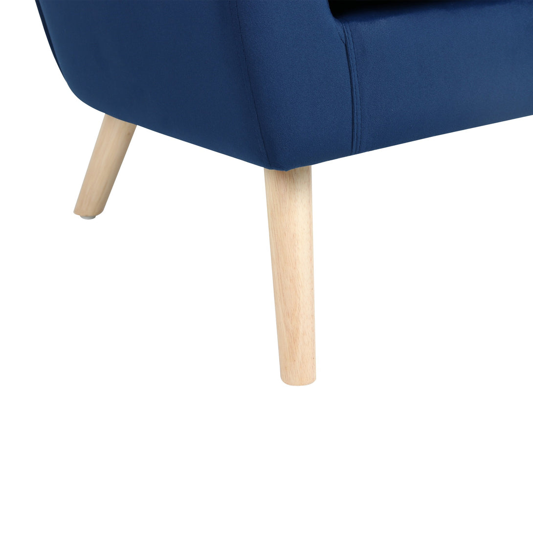 Millo Velvet Armchair - Dark Blue