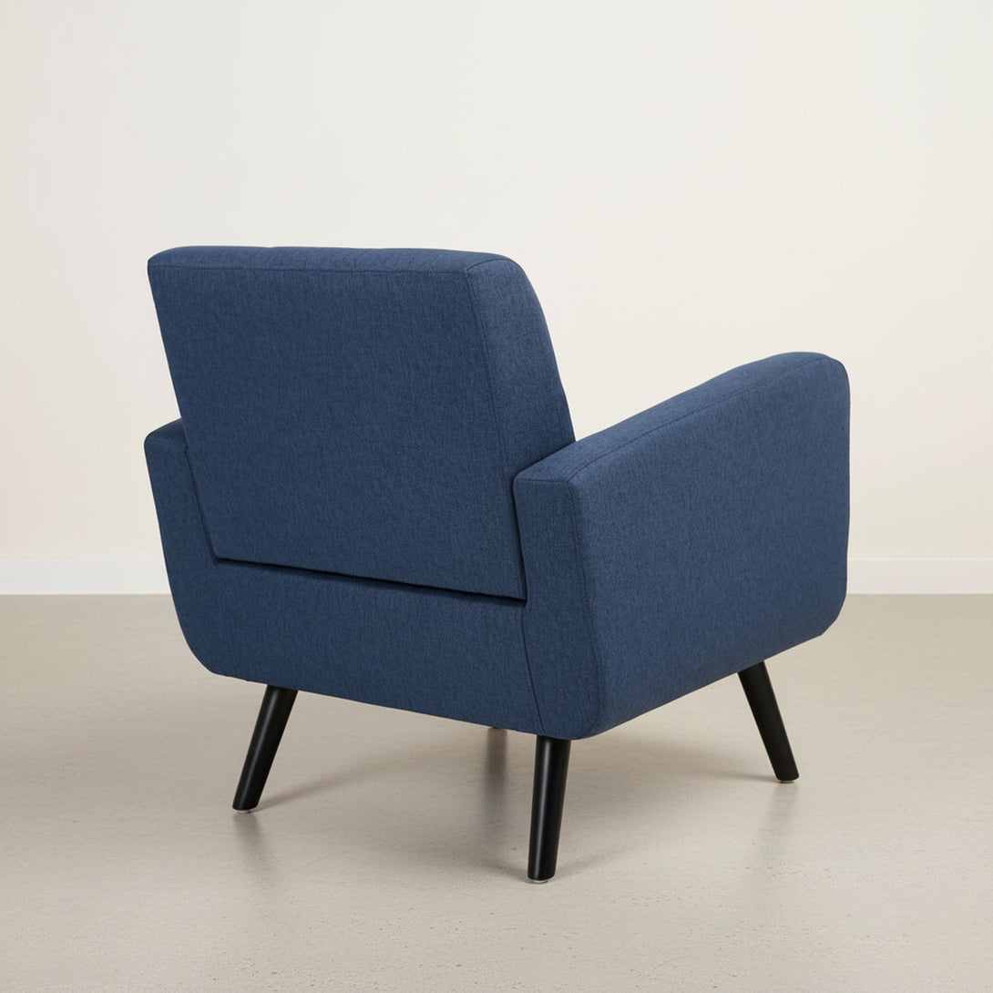 Tulo Linen Armchair - Dark Blue