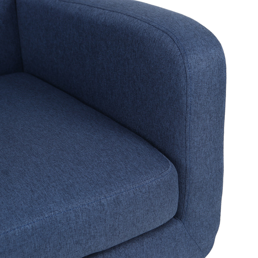 Tulo Linen Armchair - Dark Blue