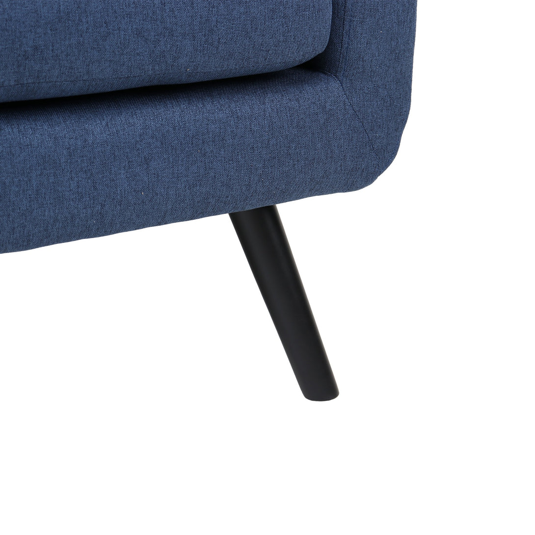 Tulo Linen Armchair - Dark Blue
