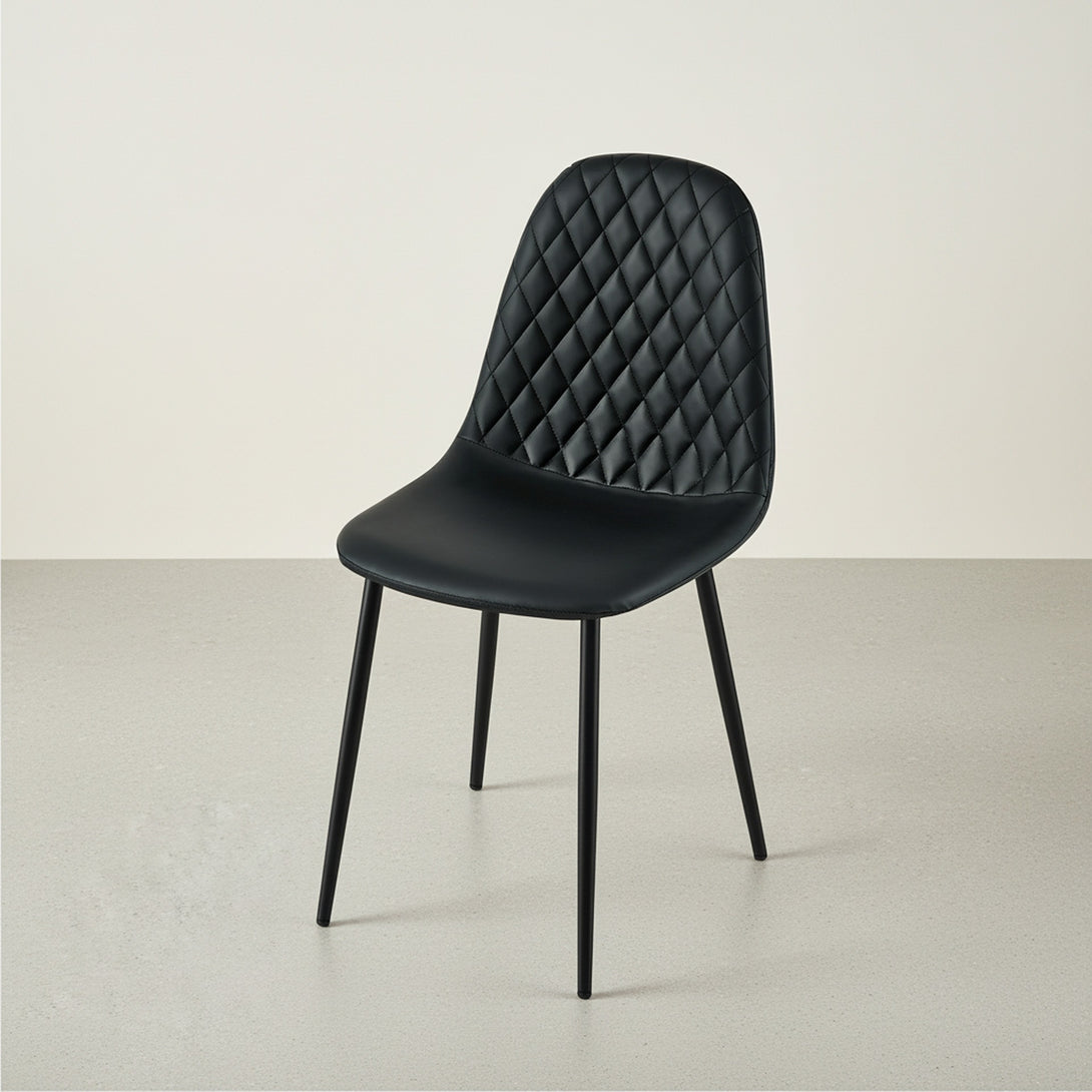 Varo PU Dining Chair - Set of 4 - Black