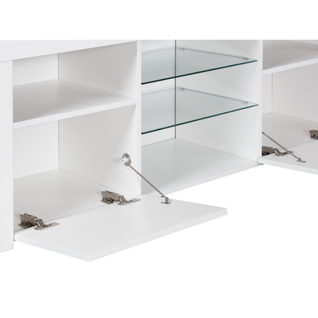 Atka 1.45m LED Entertainment Unit - White
