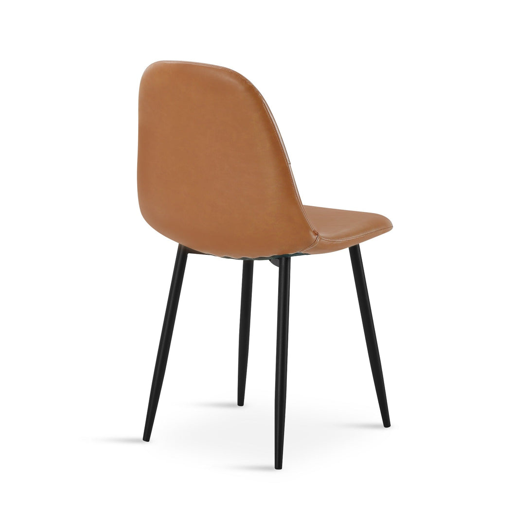 Matthew PU Leather Dining Chair - Set of 4 - Orange