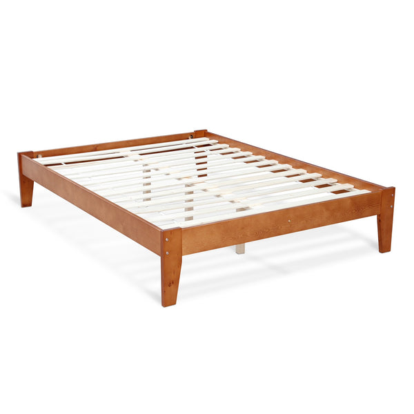 Meri Double Wooden Slat Bed Frame - Oak