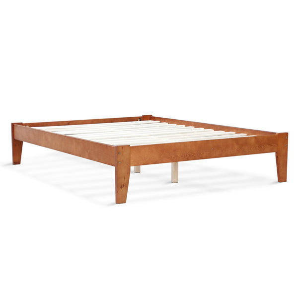 Meri Queen Wooden Slat Bed Frame - Oak