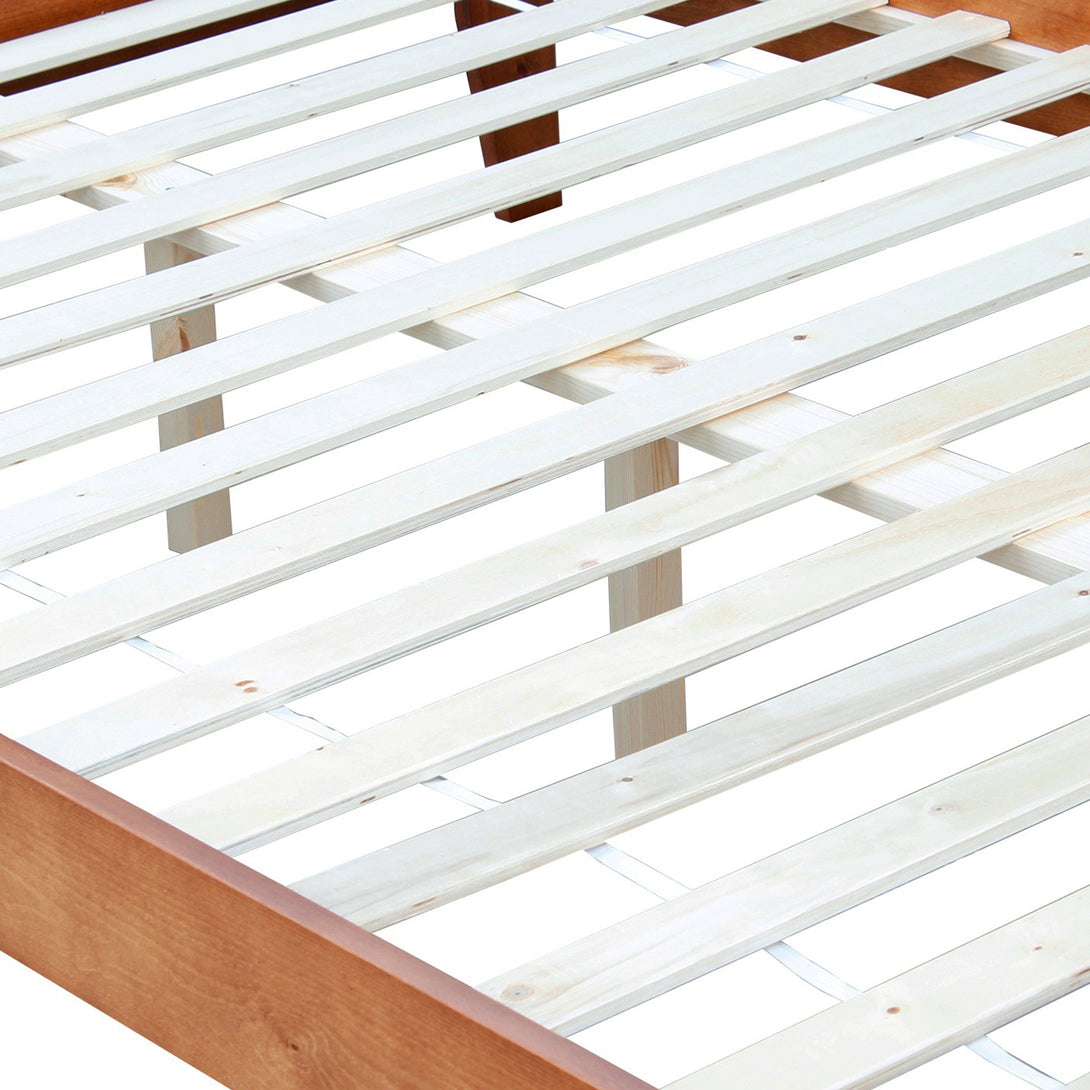 Meri Queen Wooden Slat Bed Frame - Oak