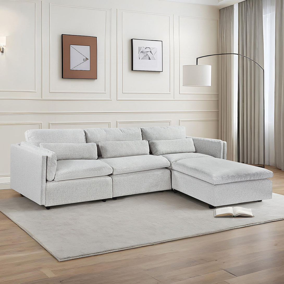 Barmouth Modular Sofa - Silver Grey